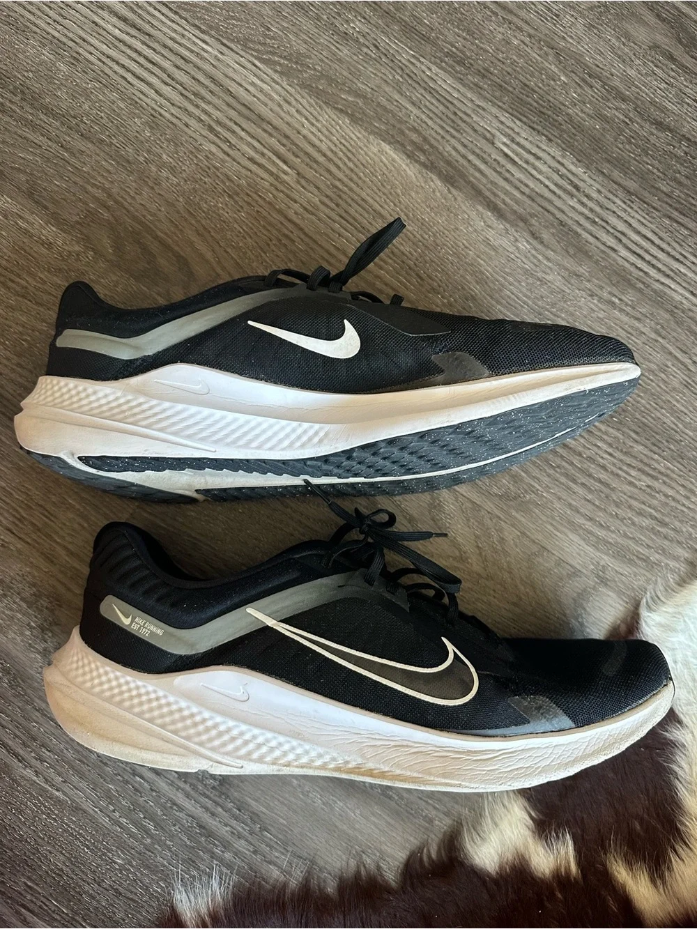 Nike Quest 5 Running Shoes Black White Men’s Size 15